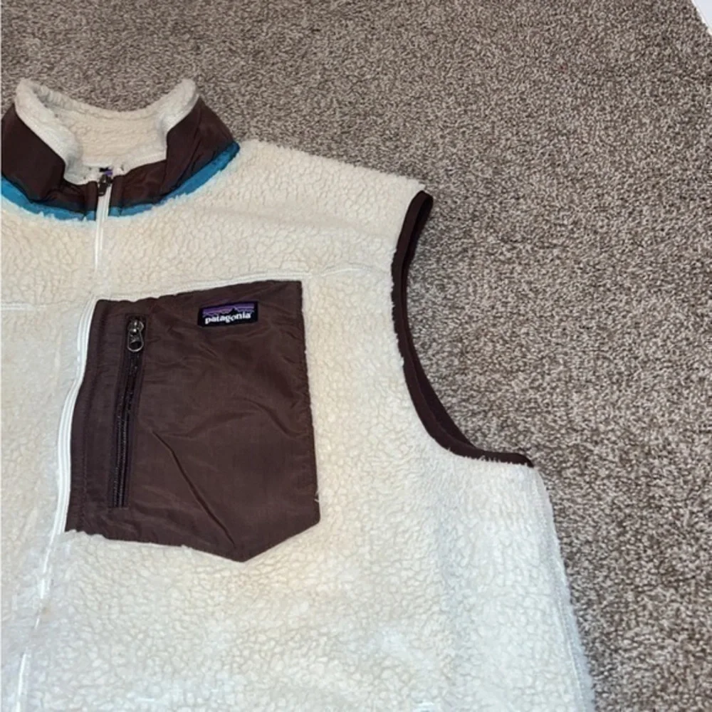 Patagonia Classic Retro Vintage‎ Deep Pile Fleece Vest Size XL